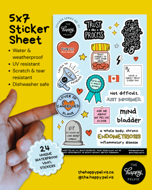 Pelvic Health Sticker Sheet